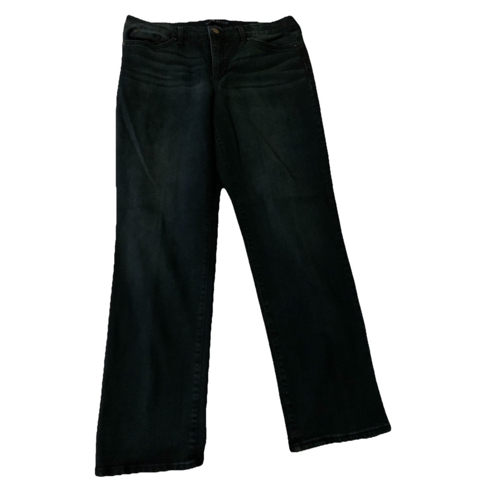 Bandolino Mandie Straight Leg Jeans Womens 10 Blue Dark Wash Denim Pants